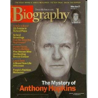 Biography Magazine October 2001   Anthony Hopkins, Laura Dern, Peter 