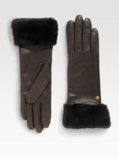 UGG Australia   Long Shearling Cuff Gloves    