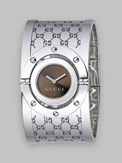 Gucci Digital Stainless Steel Strap Watch