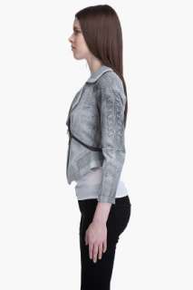 Yigal Azrouel Distressed Leather Jacket for women  