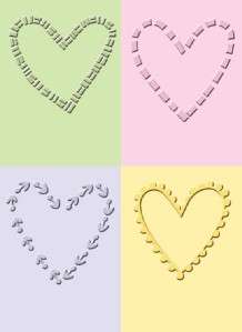 NEW CUTTLEBUG SCRAPBOOKING EMBOSSING FOLDER DEC HEARTS  