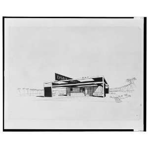    Tastee Freez,project,Perspective,Paul Rudolph,1954.