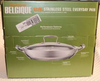 Tools of the Trade Belgique Covered Everyday 12 Pan, Stainless Steel 