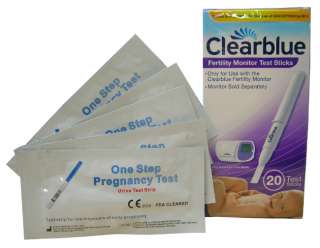20 CLEARBLUE FERTILITY MONITOR STICKS+5 PREGNANCY TESTS 5060213044098 