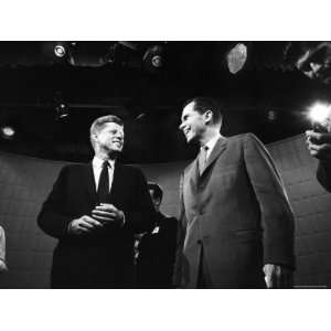  Dem. and Repub. Presidential Cands. John F. Kennedy and Richard 