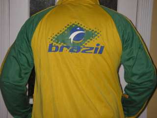 WORLD CUP TEAM BRAZIL SOCCER JERSEY JACKET S M L XL  