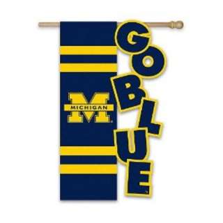 University of Michigan Wolverines Applique Cutout House Flag  