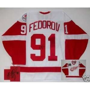 SERGEI FEDOROV signed Red Wings 1998 STANLEY CUP JERSEY