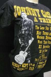 Johnny Cash folk rock tour concert 1964 women t shirt S  