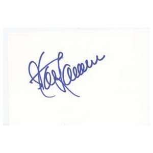 STEVE LAWRENCE Signed Index Card In Person