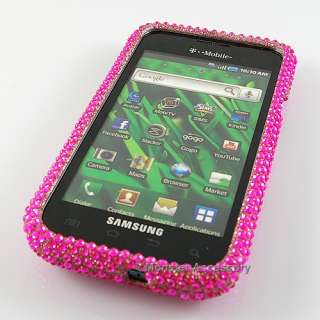 The Samsung Galaxy S 4G Pink Full Diamond Bling Hard Case provides the 
