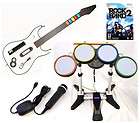 Wii ROCK BAND GREEN DAY w/Drums/Guitar/​Mic Game Bundle