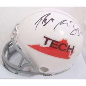 Ryan Williams Signed Virginia Tech Mini Helmet PROOF   Autographed 