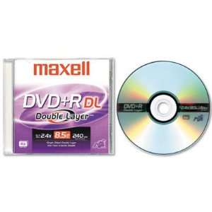  Maxell Dual Layer DVDR Disc MAX634080 Electronics