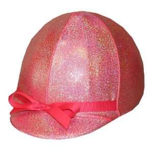  Equestrian Riding Helmet Cover   Holographic Coral Sports 