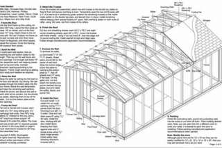 12x20 Gable Garden Storage Shed Plans, See Samples  