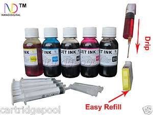 Refill ink kit HP 920 Photosmart 6000 6500 7000 5XOZ/S  