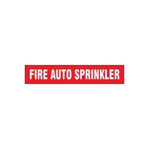 FIRE AUTO SPRINKLERS   Cling Tite Pipe Markers   outside diameter 5 1 