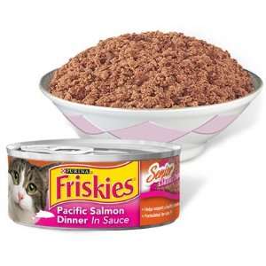 Friskies Senior Classic Pate Pacific Salmon Dinner In Sauce Canned Cat 
