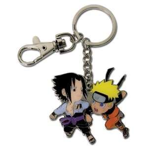   Key Chain   Naruto Shippuden   Naruto vs Sasuke (Metal) Toys & Games