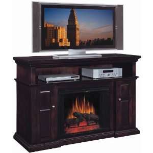   Home Theater Electric Fireplace, Espresso Brown