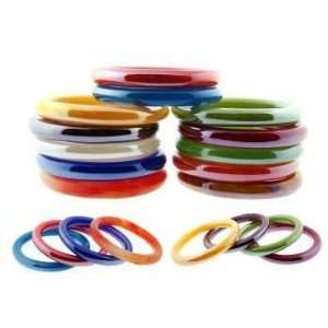  Glass Bangle Bracelets Case Pack 6 