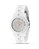  Reviews for MARC BY MARC JACOBS Rivera White Glitz Logo Watch 40mm