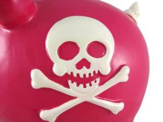 Large Pink Skull & Crossbones Pig Piggy Bank Pirate  