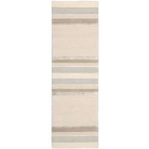 Nourison Calvin Klein Home Sahara Collection Bone Stripe 3.6 Feet by 5 