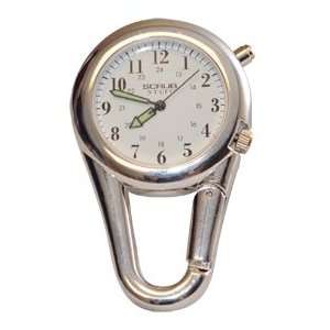   Medical Chrome Carabiner Clip Watch 24hr