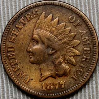 1877 Indian Head Small Cent * KEY DATE Coin * Full LIBERTY  