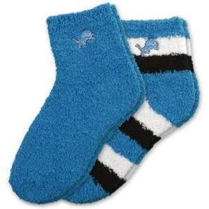  For Bare Feet Detroit Lions Womens Slipper Socks  2 Pack 