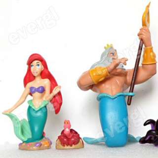   Princess Ariel The Little Mermaid King Triton Playset Figure Loose