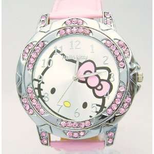  Hello Kitty Pink Crystal Watch + Hello Kitty Promo Charm 