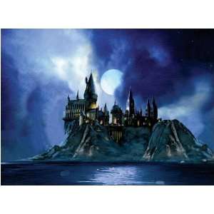  Harry Potter Full Moon at Hogwarts Fine Art Giclee on 