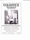 1924 COLGATES SHAVING STICK Vintage Print Ad