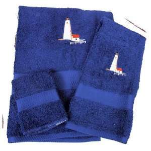  Nantucket Lighthouse Embroidered Bath Sheet Towels 