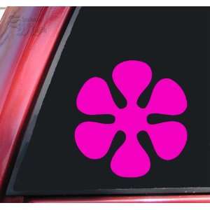  Flower #3 Vinyl Decal Sticker   Hot Pink Automotive