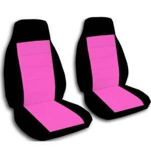  Black and hot pink seat covers. 40/20/40 seat covers for a 