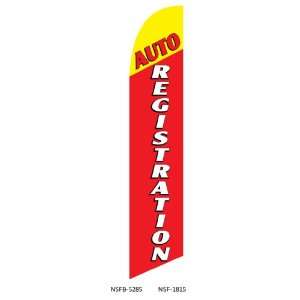  Auto Registration Feather Banner Flag   FLAG ONLY   LIMITED TIME OFFER
