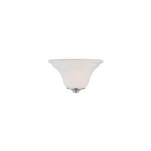   Wall Sconce in Matte Nickel with Soft White glass: Home Improvement