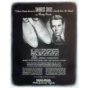  Henry Fonda Nunn Bush Shoes Ad from 1938