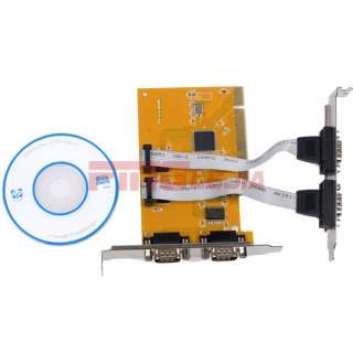   232 DB9 Serial Port PCI I/O Controller Card Expansion Adapter P  