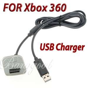   Charging Cable fr Xbox 360 Wireless Controller Rechargeable Battery