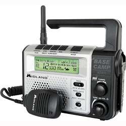 Midland 22 Channel FRS/GMRS Two Way Emergency Crank Radio (XT511 