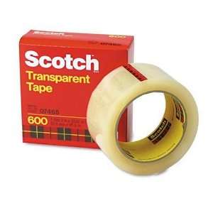  Scotch® Premium Transparent Film Tape 600 Clear, 2 Inches 