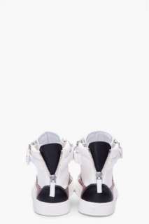 Giuseppe Zanotti White And Taupe Bianco Sneakers for men  