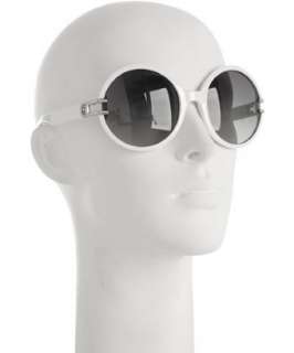Christian Dior white Josephine round sunglasses   