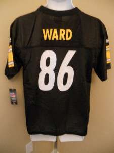   WARD #86 Pittsburgh STEELERS YOUTH LARGE L 14 16 REEBOK Jersey 8YT