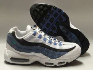 Nike Air Max 95 White Blue Slate Sneakers Mens 8  